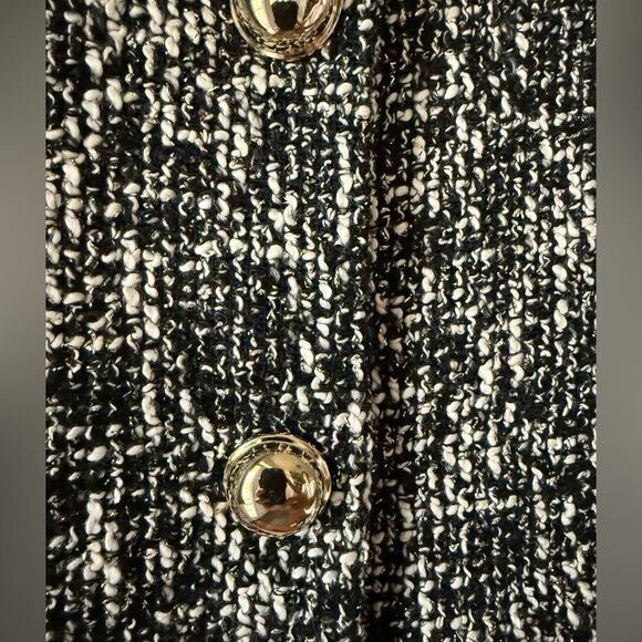 Zara TEXTURED SHORT BLAZER Size XL - Picture 4 of 9